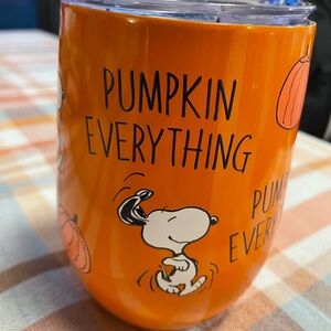 Snoopy Pumpkin Everything Tumbler